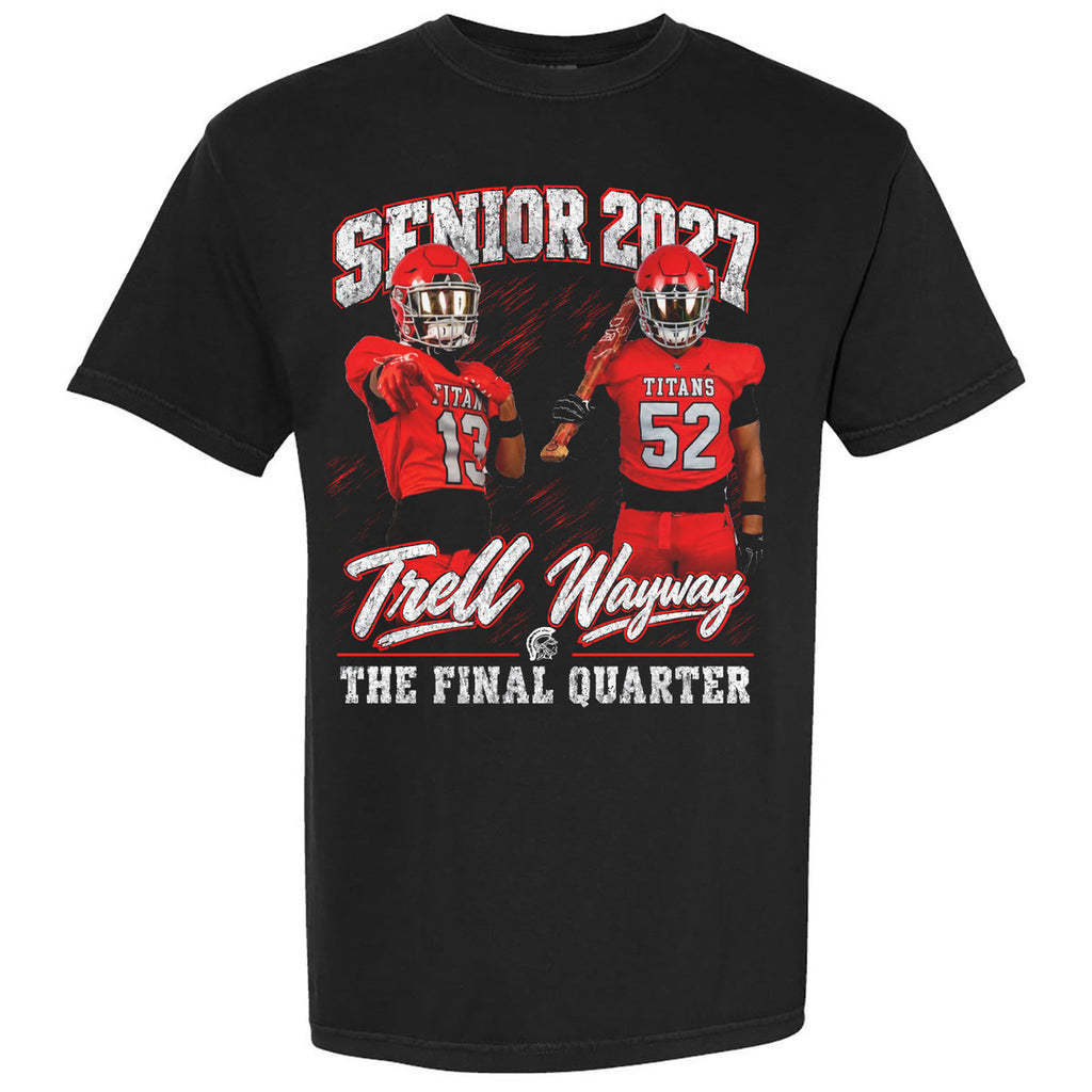 Combo senior 2027 black Comfort Colors shirt mockup