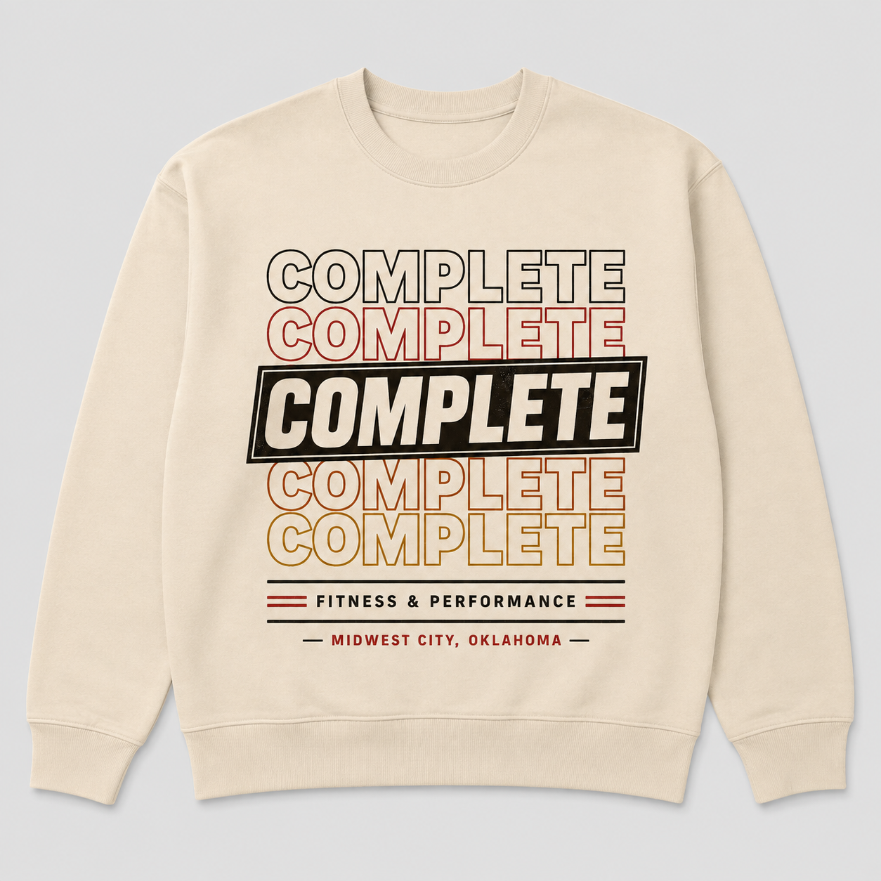 Retro COMPLETE Bone crewneck