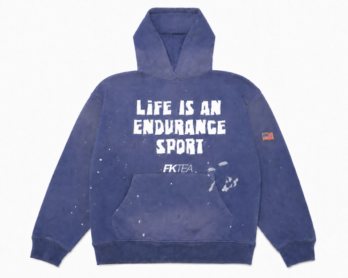 Blue Life Is An Endurance Sport hoodie included in the Paul Loper bundle