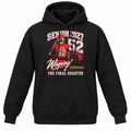 Wayway Senior 2027 black Gildan hoodie placement mockup
